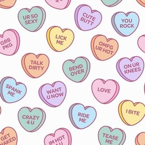 Naughty Conversation Hearts, Flirty Sweets