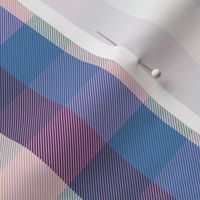 simple 1"madras - twilight navy, mauve and cream