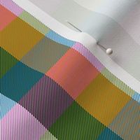 simple 1"madras - butterfly colors