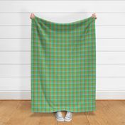 simple 1"madras - serene green and copper