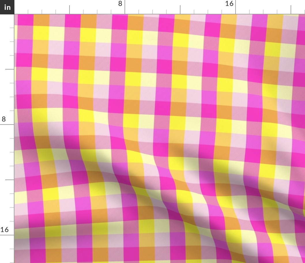 simple 1"madras - pink lemonade