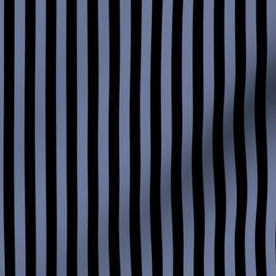 Stonewash Grey Bengal Stripe Pattern Vertical in Black