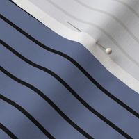 Stonewash Grey Pin Stripe Pattern Vertical in Black