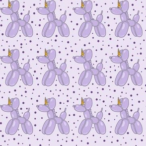 Balloon Unicorns  Straight Repeat Sprinkles | Lilac Dog