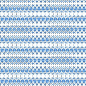 Wellspring - Star Alatyr - Ethno Ukrainian Traditional Pattern - Slavic Symbol - 2 Smaller Blue