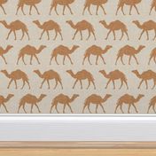 Camels - camel on beige - LAD20