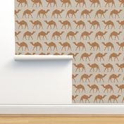 Camels - camel on beige - LAD20