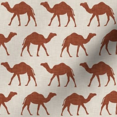 Camels - rust on beige - LAD20