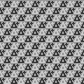 60s mod triangles gray