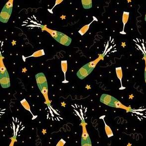Champagne Celebration Black Multidirectional - Small Scale