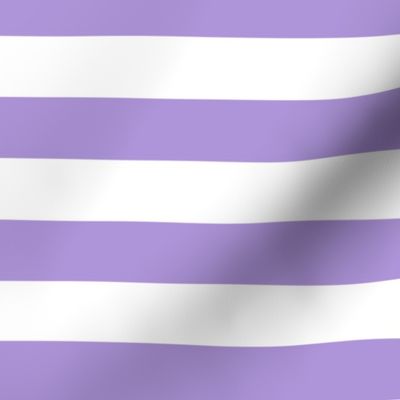 Large Lavender Awning Stripe Pattern Horizontal in White