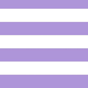 Large Lavender Awning Stripe Pattern Horizontal in White