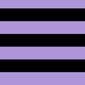 Large Lavender Awning Stripe Pattern Horizontal in Black