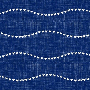 large scale - yummy heart wave - navy