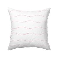 large scale - yummy heart wave - white with pink