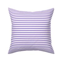 Lavender Bengal Stripe Pattern Horizontal in White