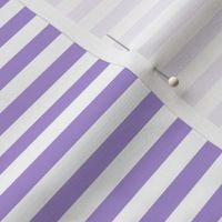 Lavender Bengal Stripe Pattern Horizontal in White