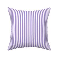 Lavender Bengal Stripe Pattern Vertical in White