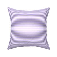 Small Lavender Bengal Stripe Pattern Horizontal in White