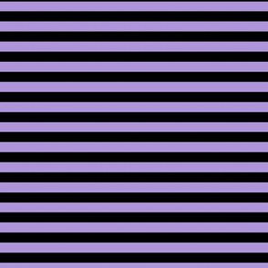 Lavender Bengal Stripe Pattern Horizontal in Black