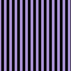 Lavender Bengal Stripe Pattern Vertical in Black