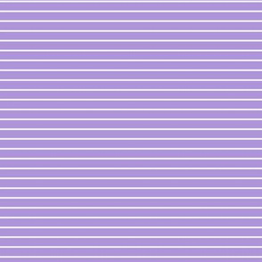 Small Lavender Pin Stripe Pattern Horizontal in White