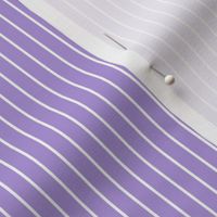 Small Lavender Pin Stripe Pattern Vertical in White