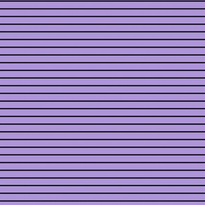 Small Lavender Pin Stripe Pattern Horizontal in Black