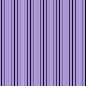 Small Lavender Pin Stripe Pattern Vertical in Black