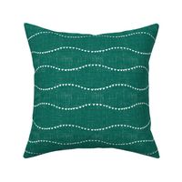 large scale - yummy heart wave - green