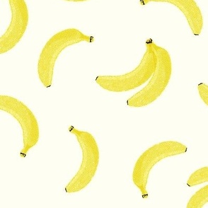 Halftone Yellow Bananas