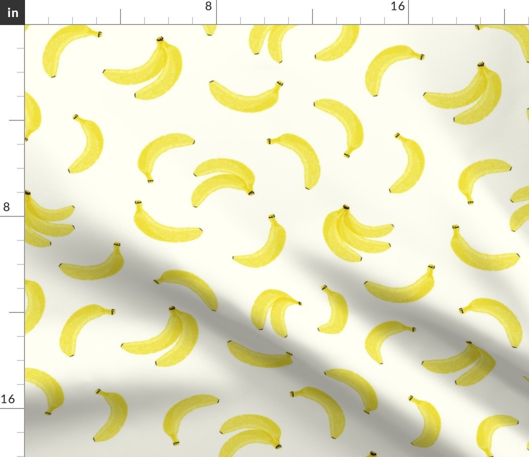 Halftone Yellow Bananas