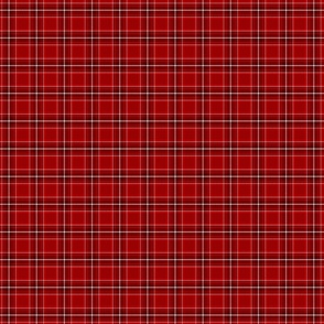 plaid in red