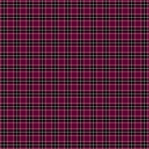 plaid in burgundy/black