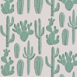 Cacti on AZ Grey