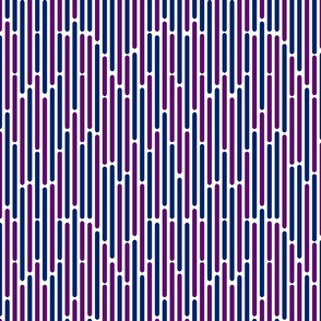 60s mod stripes purple and navy