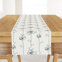 One Line Floral  - Large Scale