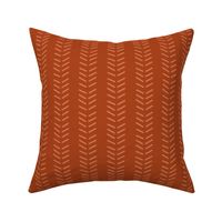 Mudcloth 3 Inverted & Vertical - Dark Orange