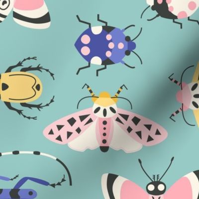 retro insects