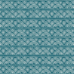 small scale - abstract diamonds - teal