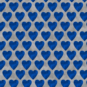 blue awareness hearts