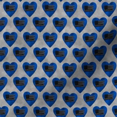 blue awareness hearts with flag small scale