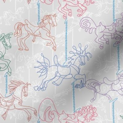 Candy Carousel Continuous Contour Lines | Small