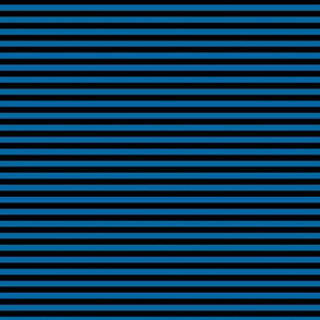 Small French Blue Bengal Stripe Pattern Horizontal in Black