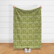 medium scale - deep woods damask - jalapeno