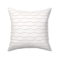 small/medium scale - heart wave - sunset pink - inverse