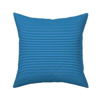 Small French Blue Pin Stripe Pattern Horizontal in White