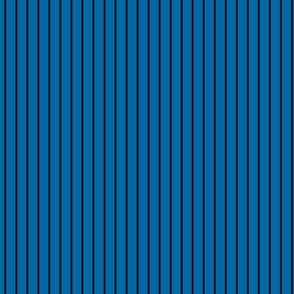 Small French Blue Pin Stripe Pattern Vertical in Black