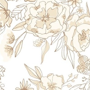 Large / Napa Sketched Florals