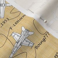 Continuous Line Timeline - Aviation